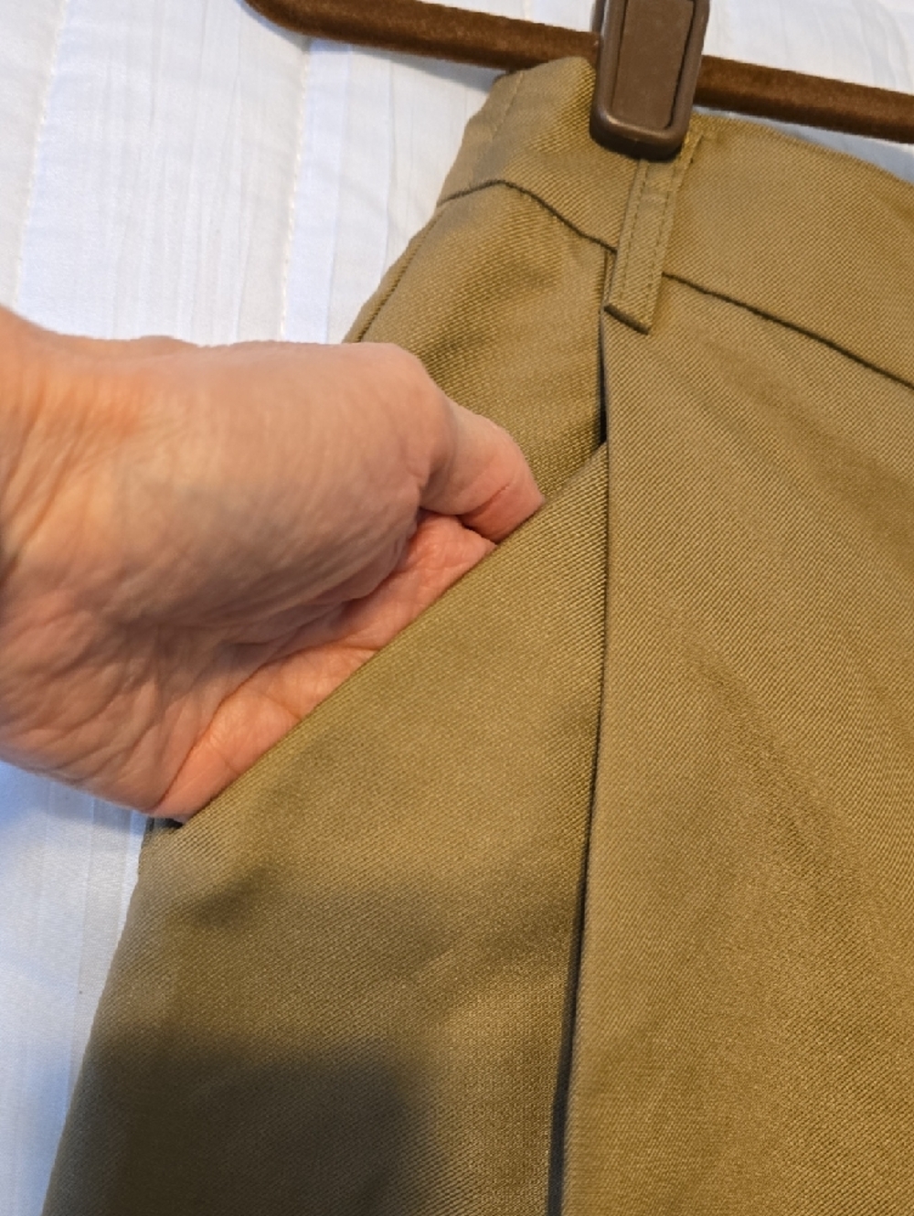 Commense Wide-Leg High Waist Pants in Tan. Size XS NWT - Picture 10 of 16